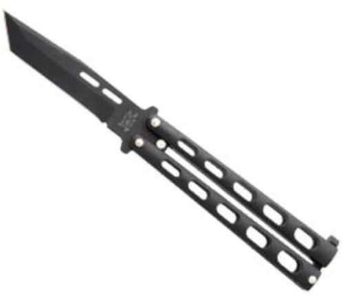 BSON Black Butterfly Knife 1095 Carbon 3 3/8" Blade